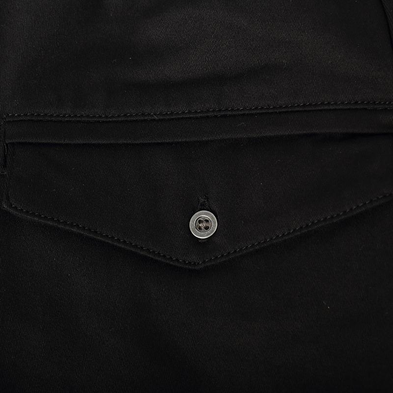 Изображение товара: Новинка 2022, весенние мужские повседневные штаны, черная однотонная брендовая одежда, мужская облегающая одежда, мужская одежда, шаровары, брюки 172080