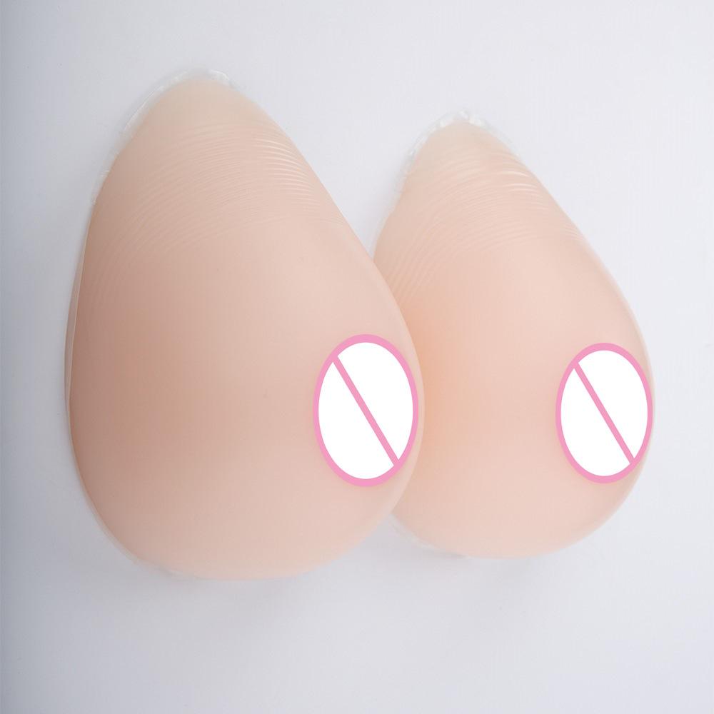 Изображение товара: Силиконовая Реалистичная искусственная грудь поддельная Женская грудь усилитель белая капля воды форма Трансвестит трансвестит