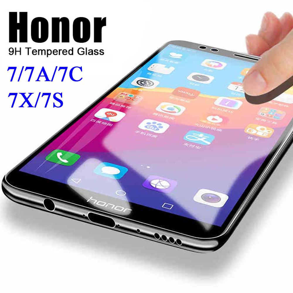 Изображение товара: Стекло для huawei honor 7 7C 7A pro 7X 7S Y5 prime 2018, защитная пленка для экрана телефона huawei, закаленное стекло