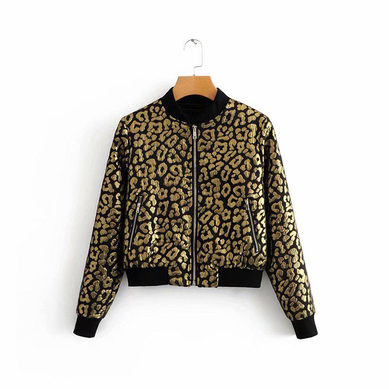 Изображение товара: Леопардовая женская пилотная куртка ретро короткая куртка большого размера куртка Harajuku уличное пальто зима осень весна новое пальто