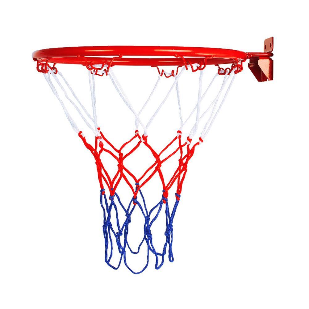 Изображение товара: Стальная подвесная баскетбольная настенная баскетбольная оправа с винтовым креплением ободная сетка спортивная сетка для помещений и улицы 32 см