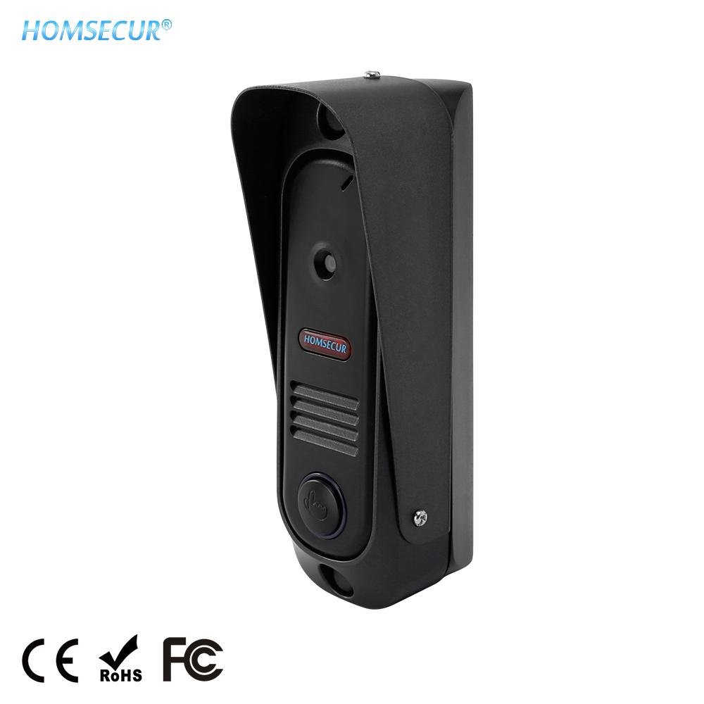 Изображение товара: HOMSECUR черная видеокамера для наружного освещения с водонепроницаемой крышкой IP65 для системы дверного телефона серии HDK