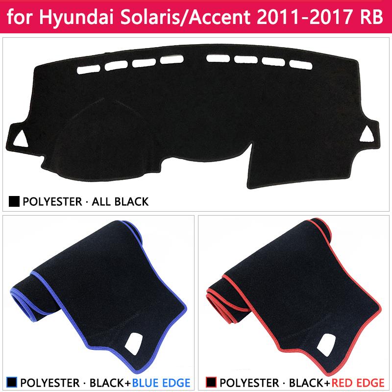 Изображение товара: Для Hyundai Solaris Accent 2011 2012 2013 2014 2015 2016 2017 RB Противоскользящий коврик, коврик на приборную панель Зонт приборной аксессуары