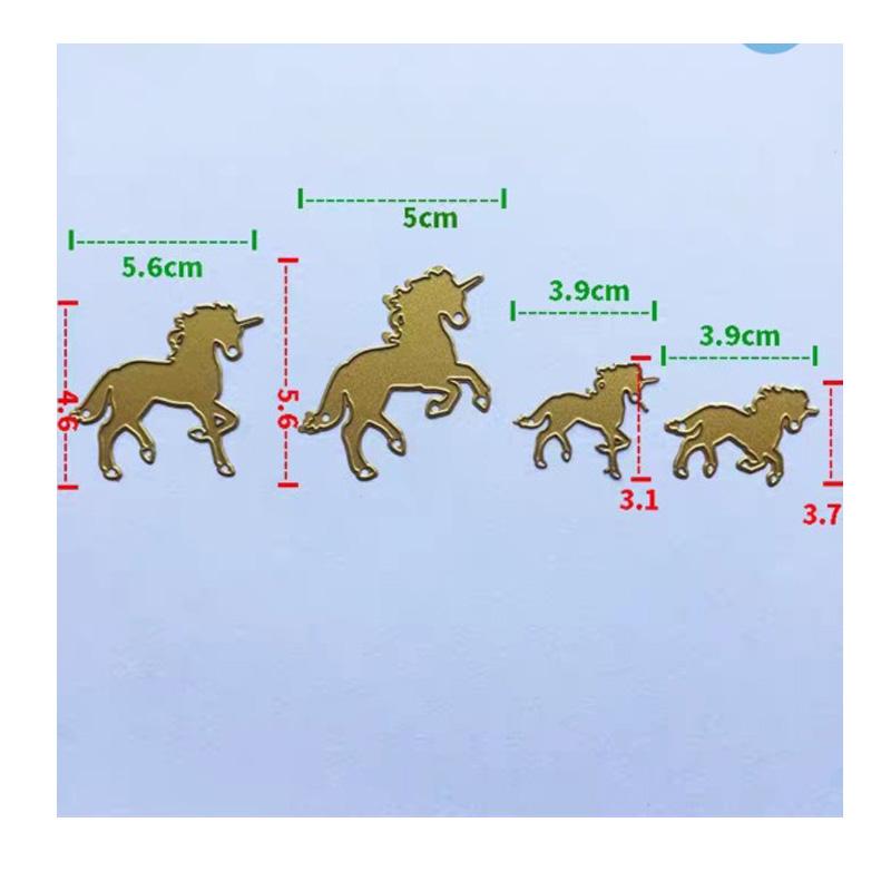 Изображение товара: Форма в виде единорога, лошади, штампы для скрапбукинга, металлические штампы, новинка 2022, штамп для рукоделия, штамп для тиснения, трафарет для рукоделия