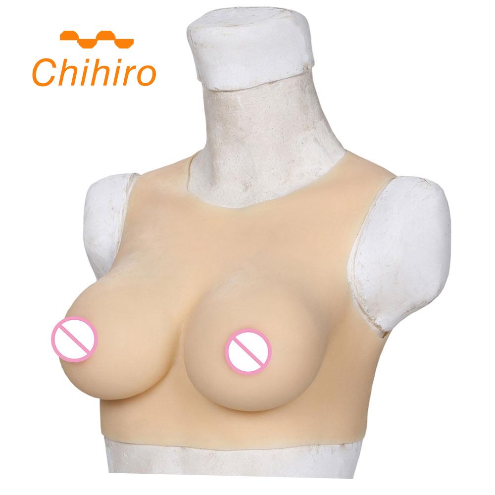 Изображение товара: Силиконовые формы для груди с-образной чашкой, низкий круглый воротник, увеличитель для большой груди, реластическая поддельная женская модель, имитация