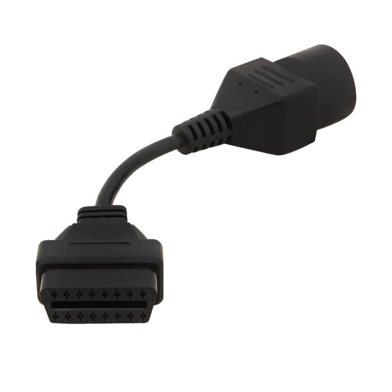 Изображение товара: 5 шт для MAZDA 17 Pin 17Pin мужской to OBD OBD2 OBDII DLC 16 контактный разъем адаптер автомобильного диагностического инструмента конвертер Кабель