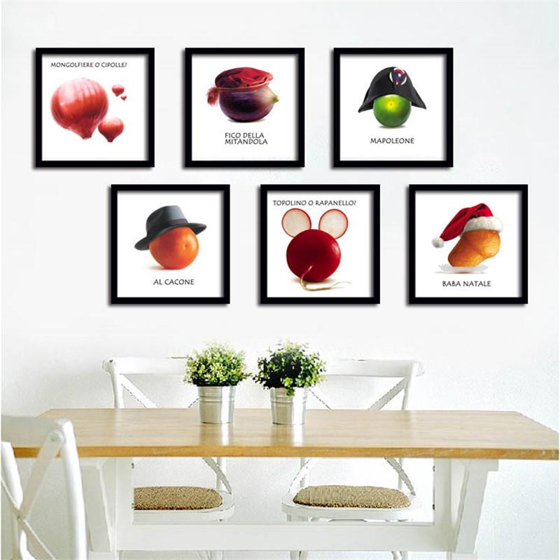Изображение товара: Креативная Художественная Картина на холсте постер фрукты овощи на холсте настенные картины для столовой кухни домашний Декор без рамки