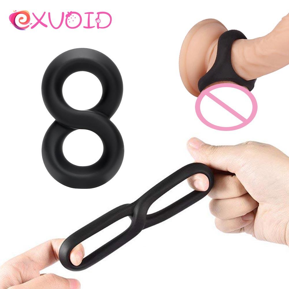 Изображение товара: EXVOID эластичное кольцо на пенис для задержки эякуляции, жидкое Силиконовое мягкое кольцо для пениса, секс-игрушки для мужчин, долговечные товары для взрослых, секс-шоп