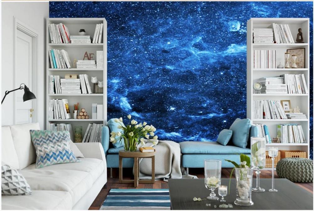 Изображение товара: Пользовательские фото обои 3d фрески обои для стен 3 d небо звезды диван фон настенные бумаги для украшения гостиной