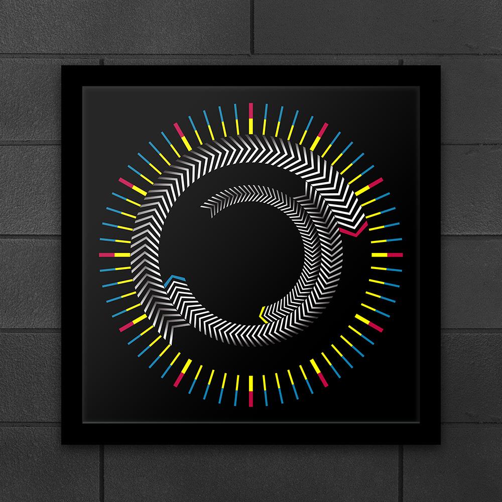 Изображение товара: Черные настольные часы с шестигранной вращающейся пластиной, настенные часы, современный дизайн, декор для рабочего стола, графическое время, умные часы
