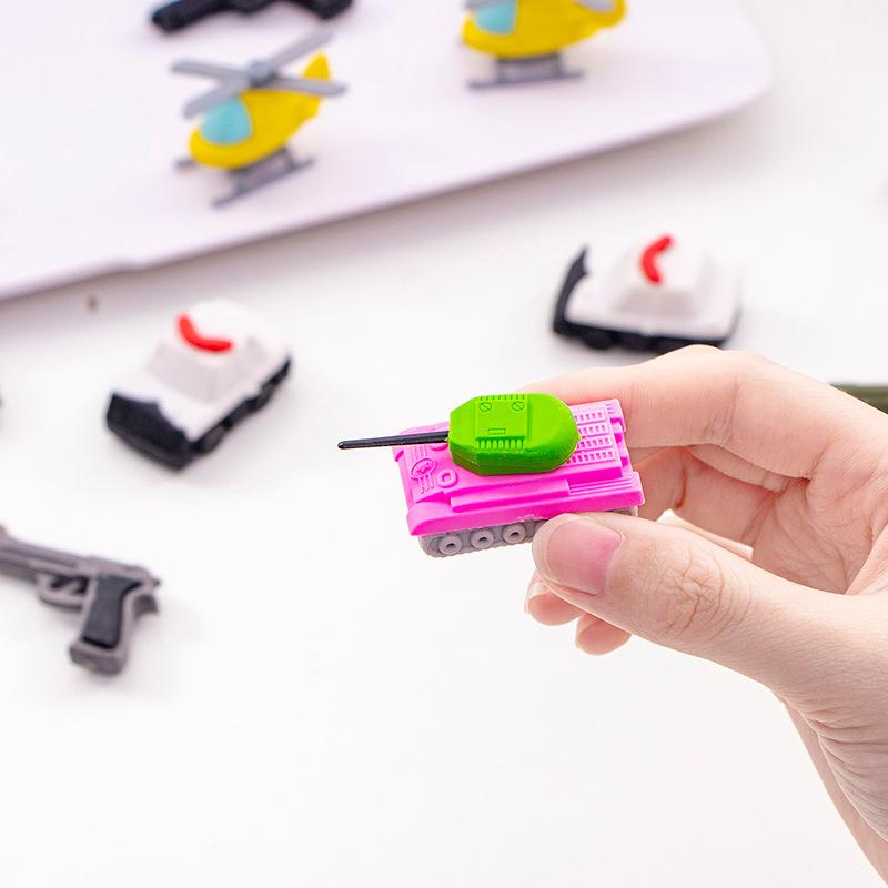 Изображение товара: Резиновый ластик для пистолета 6 компл./лот в виде блистерной карты/креативные канцелярские принадлежности/подарок для детей начальной школы