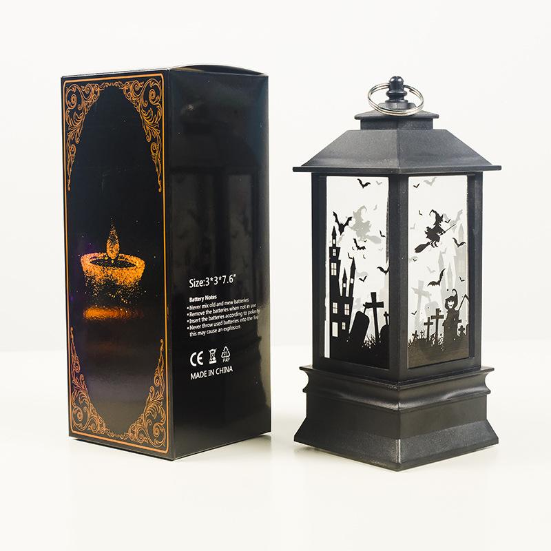 Изображение товара: Креативный светодиодный фонарь, имитация пламени, маленькая масляная лампа, бара, праздничное украшение на Хэллоуин