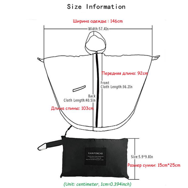 Изображение товара: Водонепроницаемый плащ-пончо для мужчин и женщин, дождевик для походов на открытом воздухе, куртка-пончо, плащ