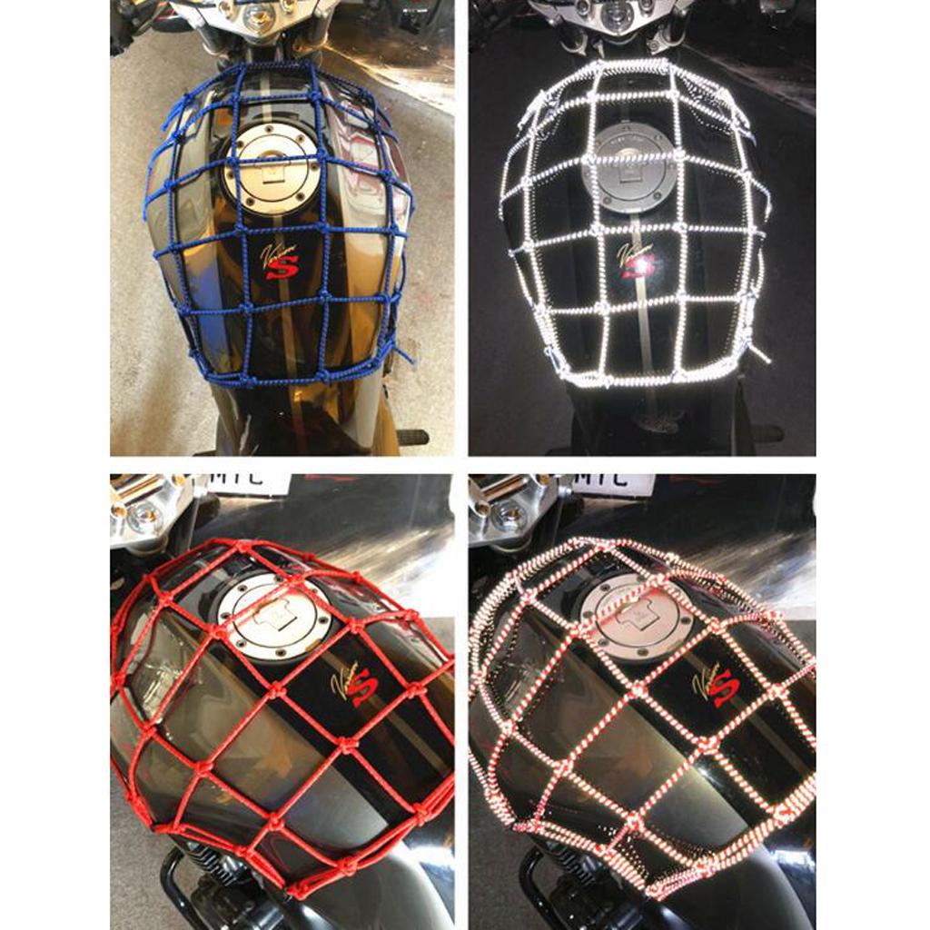 Изображение товара: Эластичная эластичная сетка для груза 40x40 см с 6 крючками для задней сумки для мотоцикла, велосипеда, корзины, Аксессуары для мотоцикла