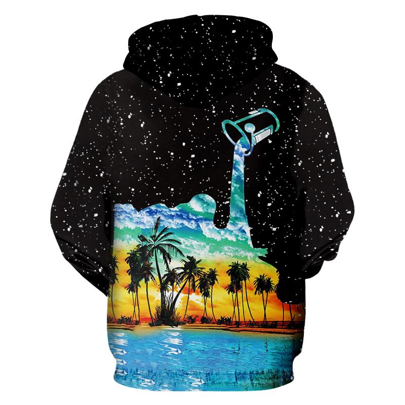 Изображение товара: Зимние женские/мужские пуловеры OGKB в стиле хип-хоп, с длинным рукавом, с рисунком в виде чашки для молока, 3D Толстовки, Толстовки