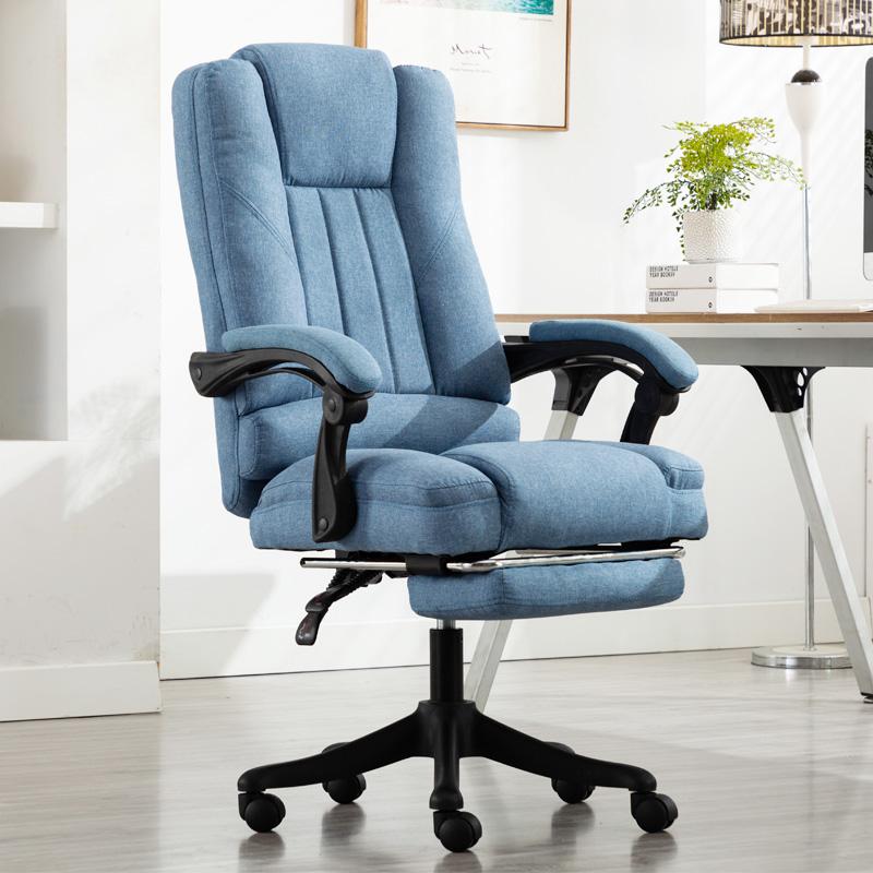 Изображение товара: Офисный стул Silla Office, простой домашний подъемный вращающийся компьютерный стул из ткани с массажной функцией, игровой стул