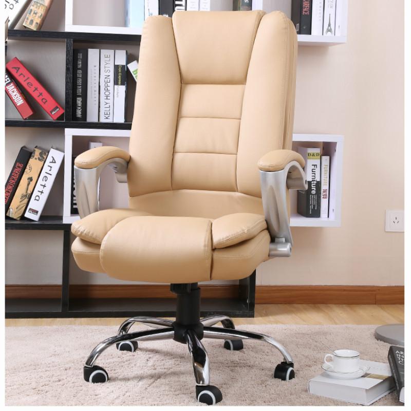 Изображение товара: Офисное кресло из воловьей кожи, компьютерное кресло для конференций, домашнее вращающееся кресло из искусственной кожи для подъема, офисное кресло