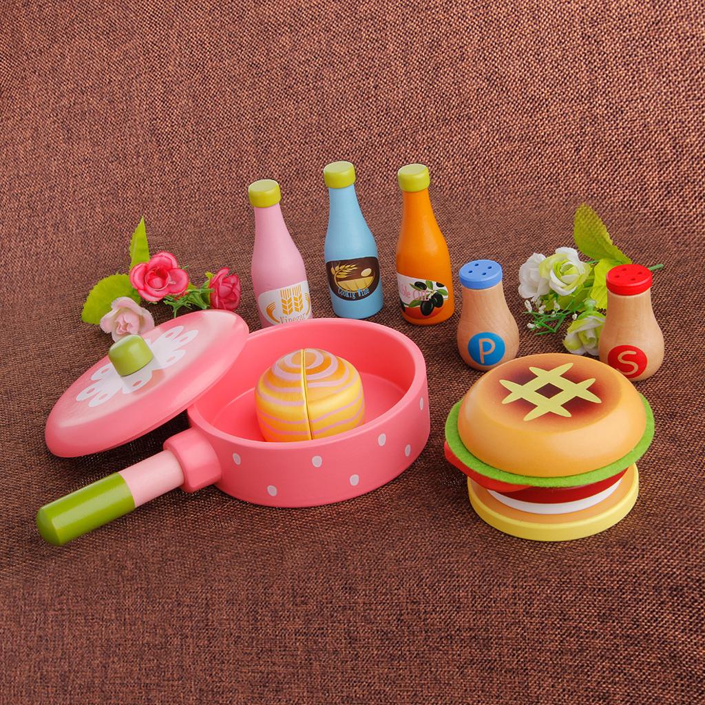 Изображение товара: Детская ролевая игра, кухонная фруктовая еда, деревянная игрушка, набор для резки, детские подарки