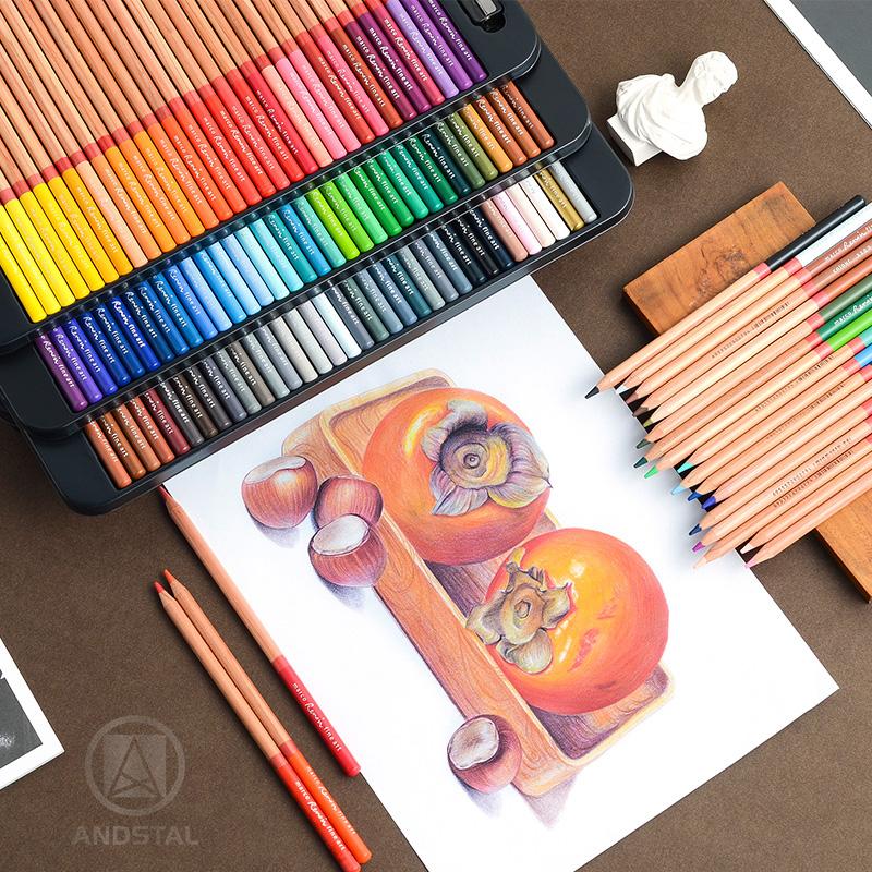 Изображение товара: Марко Ренуар цветные карандаши 12/24/36/48/72/100/120 цветов масляный цветной карандаш набор для детей цветные карандаши товары для рукоделия Andstal
