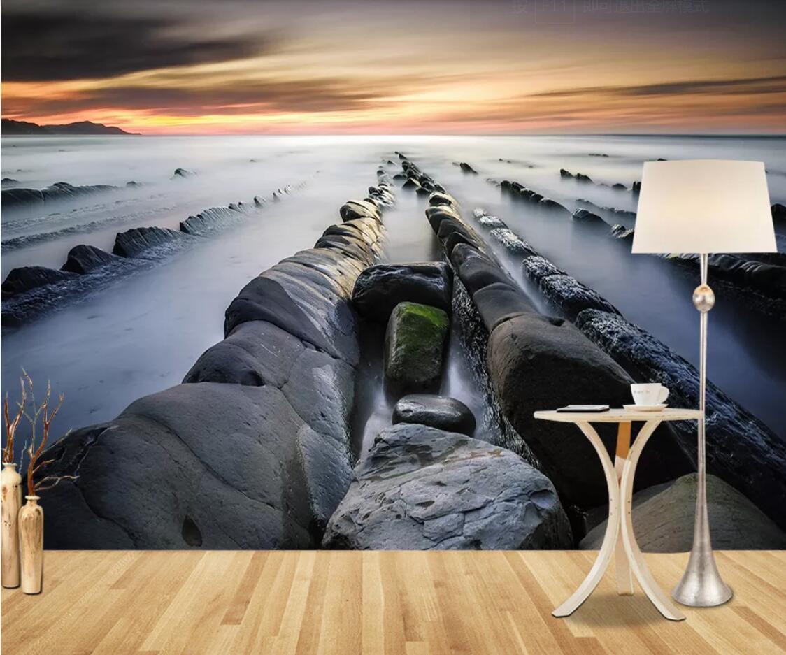 Изображение товара: Скандинавская современная абстрактная морская настенная бумага настенная фотобумага s-образная бумага для домашнего улучшения настенная Обложка на заказ