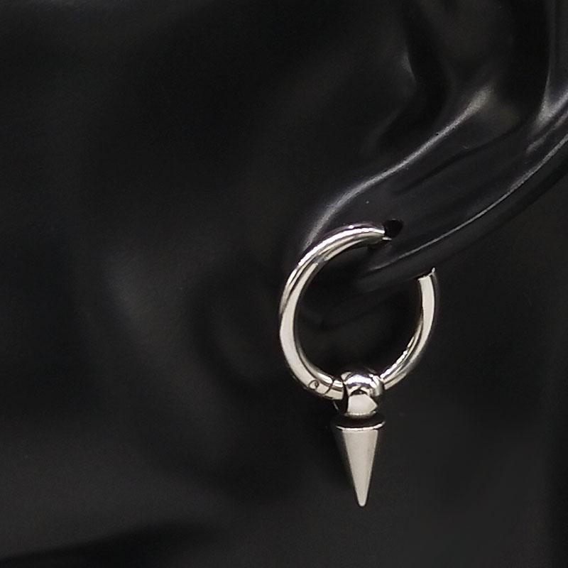 Изображение товара: 2021 геометрические серьги-гвоздики в форме сердца из нержавеющей стали Комплект сережек для женщин серебряного цвета, модные украшения, женские серьги E612837