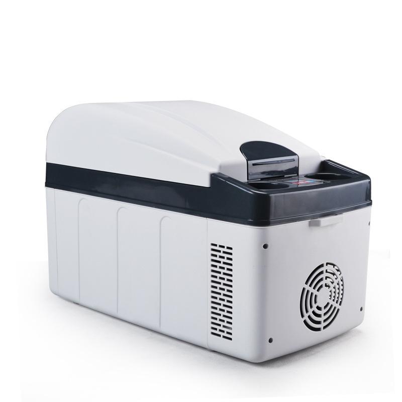 Изображение товара: Автомобильный мини-холодильник, переносной полупроводник для дома и автомобиля, два назначения, 20 л, регулятор температуры, цифровой дисплей