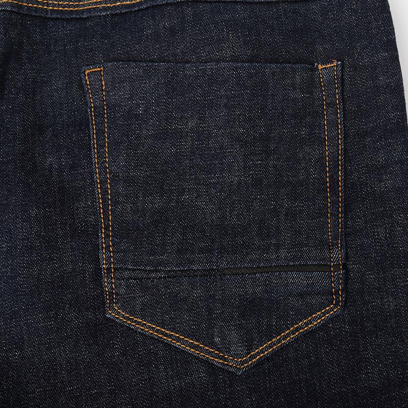 Изображение товара: 2022 новые весенние хлопковые Лоскутные однотонные синие мужские повседневные джинсовые брюки для зауженного кроя, Длинные мужские байкерские джинсы, одежда, обтягивающие брюки 6618