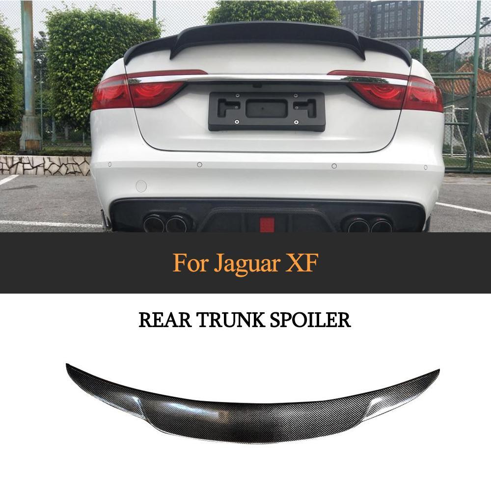 Изображение товара: Автомобильный задний спойлер для крыла багажника для Jaguar XF XFL Standard 2016 - 2019 не для Sportbrake, спойлер для ботинок из углеродного волокна