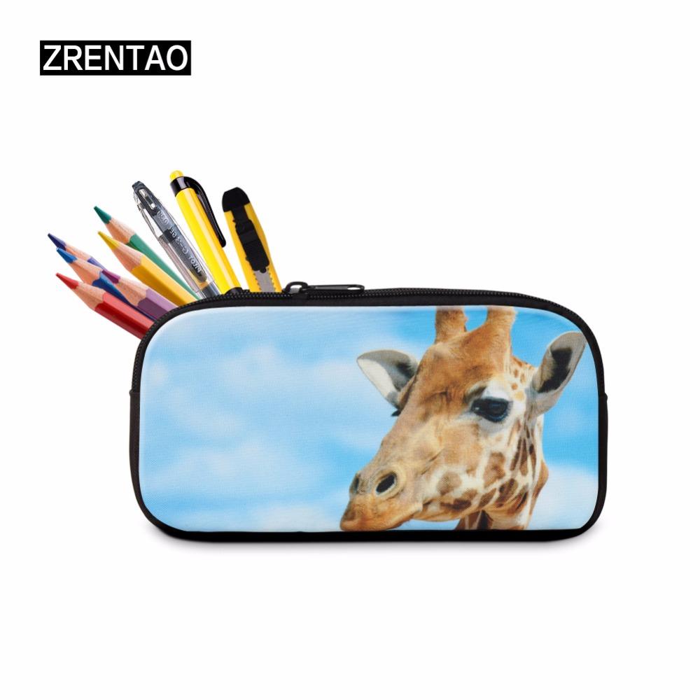 Изображение товара: Чехол zренao для карандашей с 3D рисунком динозавра, Детские Мультяшные сумки для карандашей, коробка для ручек на молнии, школьная Канцелярия