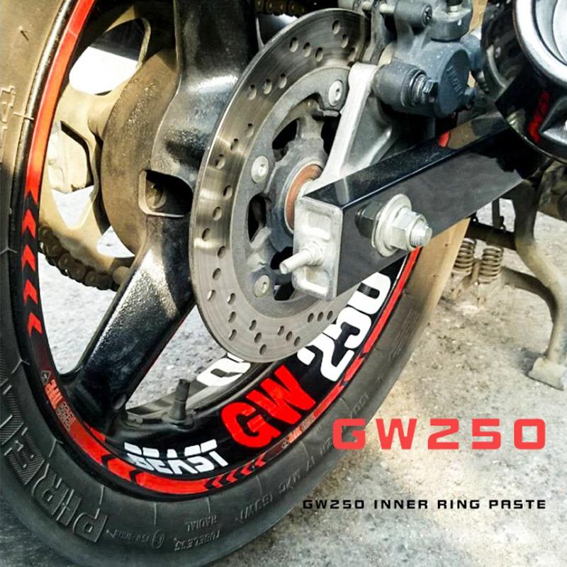 Изображение товара: 1 комплект смешные автомобильные наклейки для укладки волос обода колеса внутренняя GSX/DL/GW 250 наклейка на обод лента Reffiting велосипед мотоцикл автомобильный Стайлинг для Honda