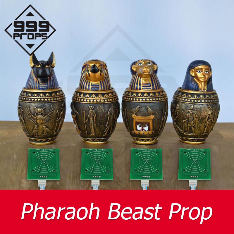 Изображение товара: 999 реквизит Фараона зверя для египетской тематики, место, статуя справа, чтобы открыть замок, механизм побега комнаты, наборы для побега