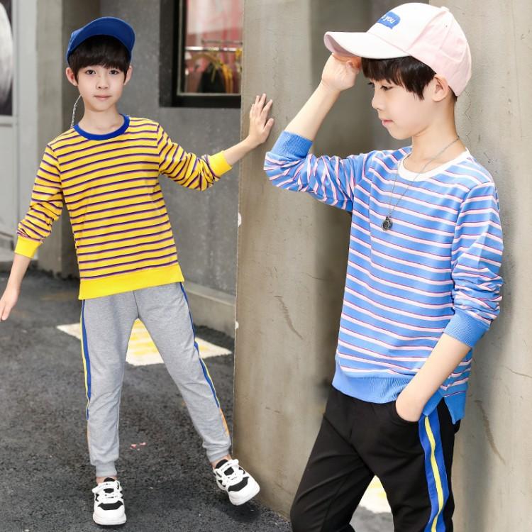 Изображение товара: Костюм для мальчиков с длинным рукавом и брюками, на весну/осень