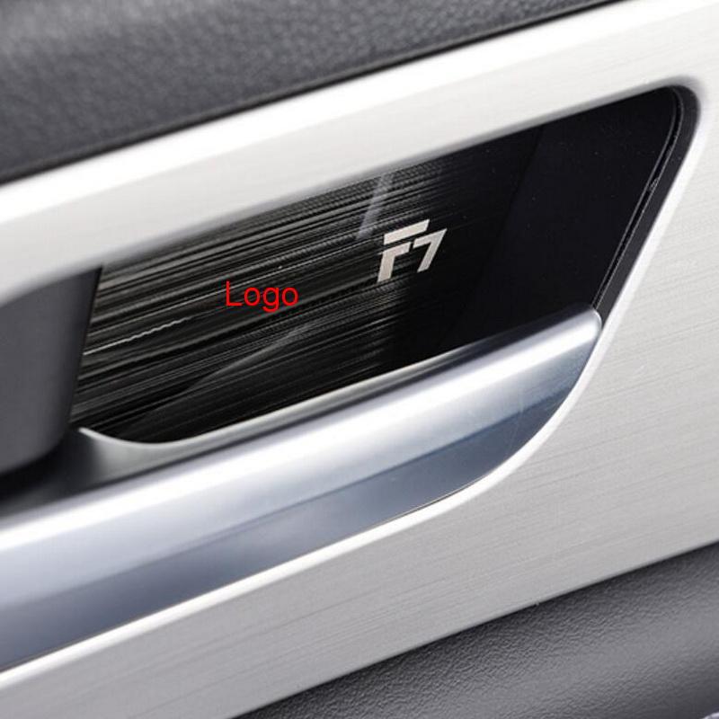 Изображение товара: Tonlinker интерьер дверная ручка крышка чехол наклейки для Haval F7/F7X 2018-19 стайлинга автомобилей 4 шт. Нержавеющая сталь покрытие стикер