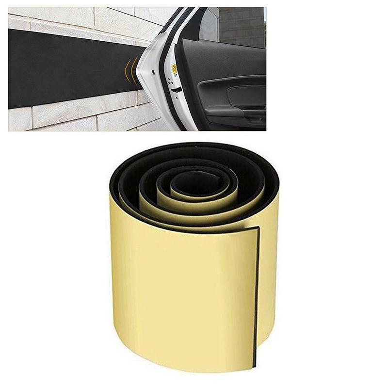 Изображение товара: 1pc Rubber Foam Black Car Bumper Guard Garage Parking Wall Strip 200x20cm Trim Strip Accessories Suitable For Most Cars