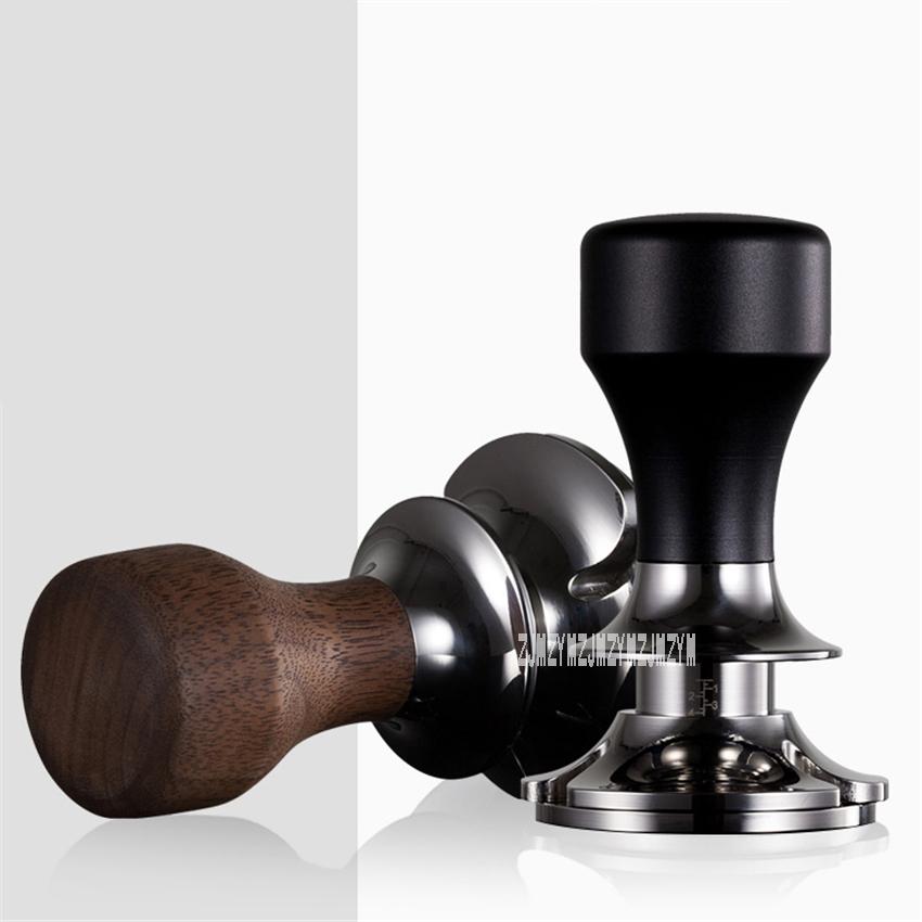 Изображение товара: Качественный молоток для кофейного порошка, регулируемый дизайн, Темпер для кофе, анти-давление, дизайнерские аксессуары для кофе, плоская основа 58,5 мм