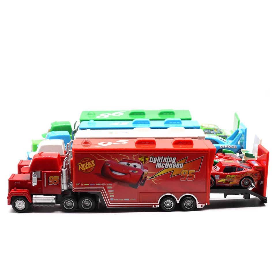 Изображение товара: Disney Pixar Cars 4 стиля mack truck Mcqueen Uncle литье под давлением металлический сплав и пластиковый модуль Обучающие игрушки, подарки для детей