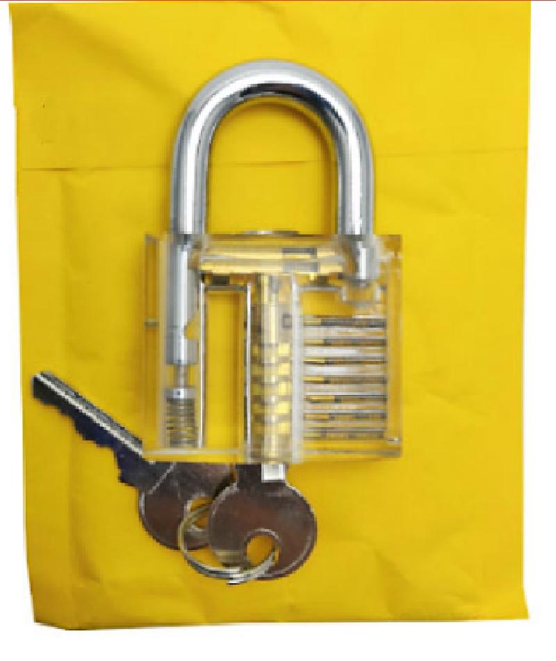 Изображение товара: Мини-слесарные инструменты, набор прозрачных замков с извлечением сломанного ключа, гаечный ключ, инструмент для удаления крючков, оборудование