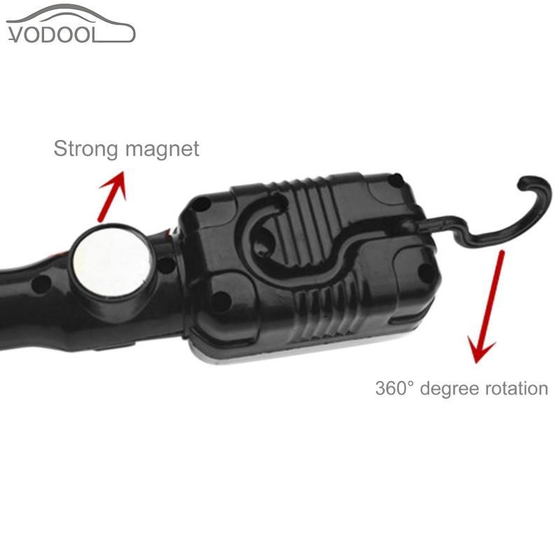 Изображение товара: 220 В переменного тока, ручная Магнитная Светодиодная лампа для осмотра автомобилей, рабочий светильник онарь, лампа для ремонта автомобилей с крючком