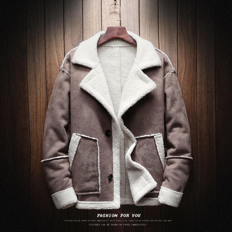 Изображение товара: Куртка Мужская Утепленная на пуговицах, модный однотонный пиджак, утепленная верхняя одежда, кофта, Осень-зима