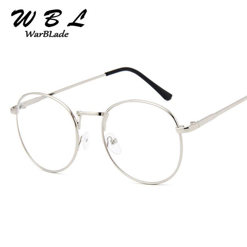 Изображение товара: WarBLade 1 шт Женская оправа очки мода девушки ретро тонкие очки с металлической оправой очки с прозрачными защитными стеклами Новые 2018