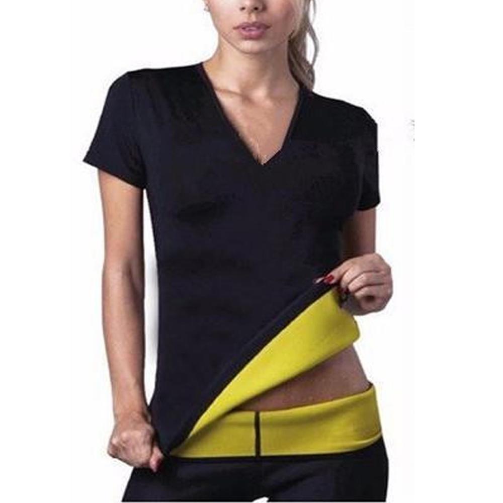 Изображение товара: Women Vest Control Elastic T-shirt Stretch Neoprene Top Slimming Vest Body Shaper