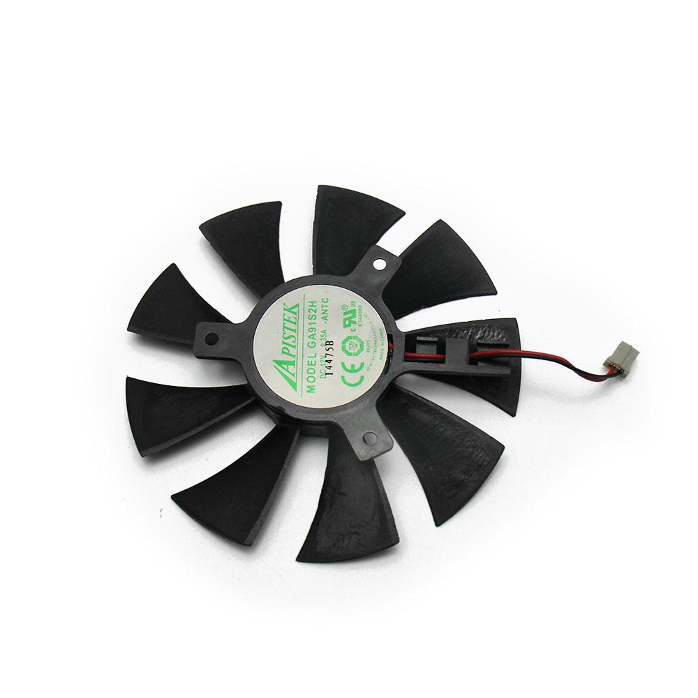 Изображение товара: Охлаждающий вентилятор GA91S2H для видеокарты, 12 В, 0,35 А, 2 провода, 2 контакта