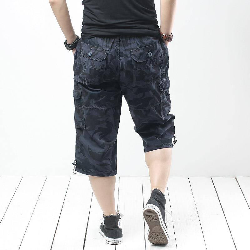 Изображение товара: Idopy мужские Повседневное в Стиль карго шорты прямое длины до колена подходит несколькими карманами летние шорты для мужчин M-5XL