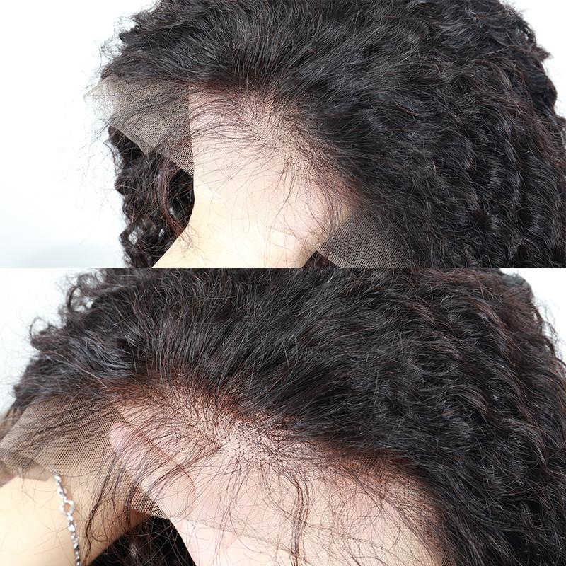 Изображение товара: Парик из натуральных кудрявых волос, плотность 13x6, 150%, 180%, 250%
