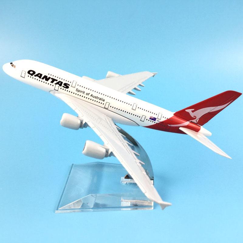 Изображение товара: Модель самолета JASON TUTU 16 см Qantas, модель модели летательного аппарата из металлического сплава, модели самолетов 1:400, металлическая игрушка в подарок