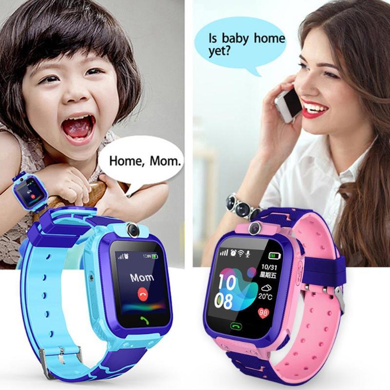 Изображение товара: Смарт-часы детские, водонепроницаемые, с подсветкой, сенсорным экраном, кнопкой SOS