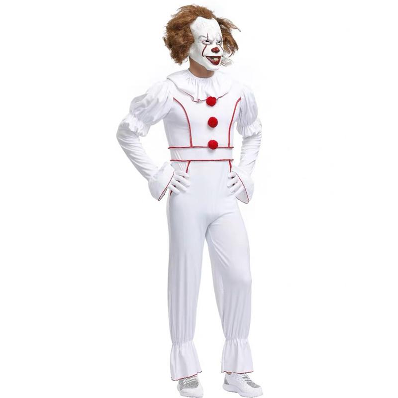 Изображение товара: Мужские костюмы цирковых клоунов на Хэллоуин для взрослых, косплей, карнавал, Пурим парад, маскарадный шар, сценическое шоу, ролевые игры Вечерние вечернее платье