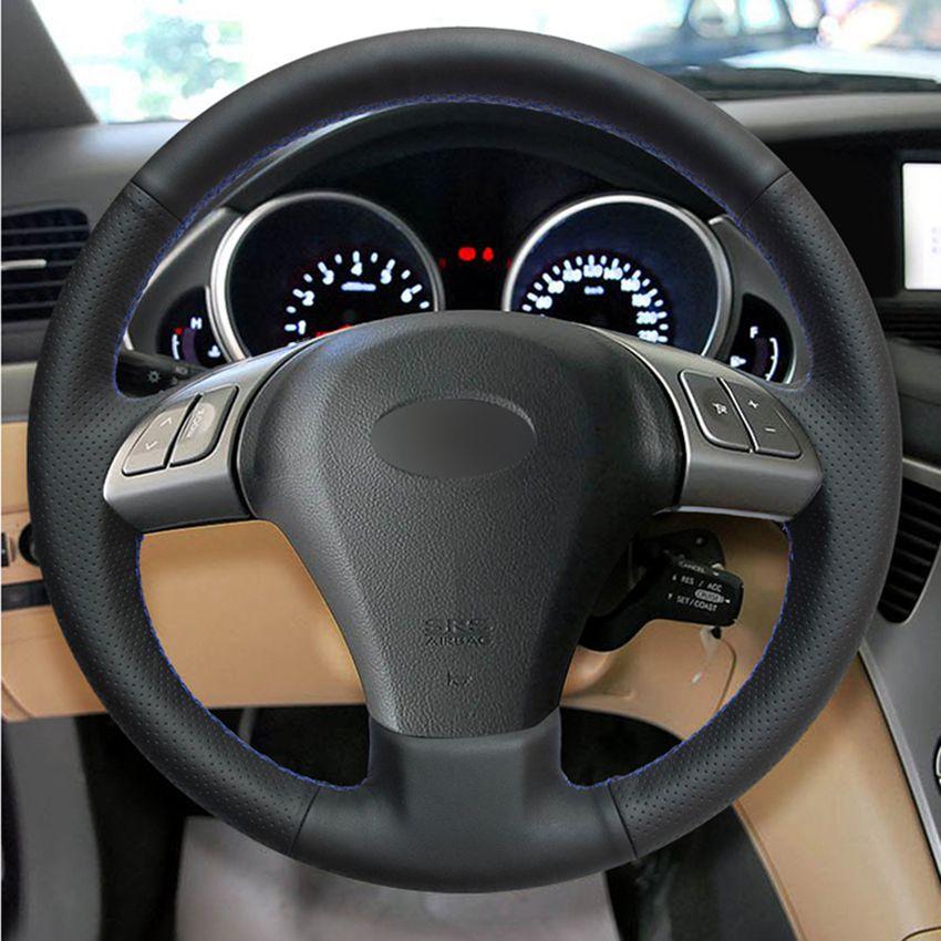 Изображение товара: Черная искусственная кожа, ручная строчка для Subaru B9 Tribeca 2006-2007 Tribeca 2014
