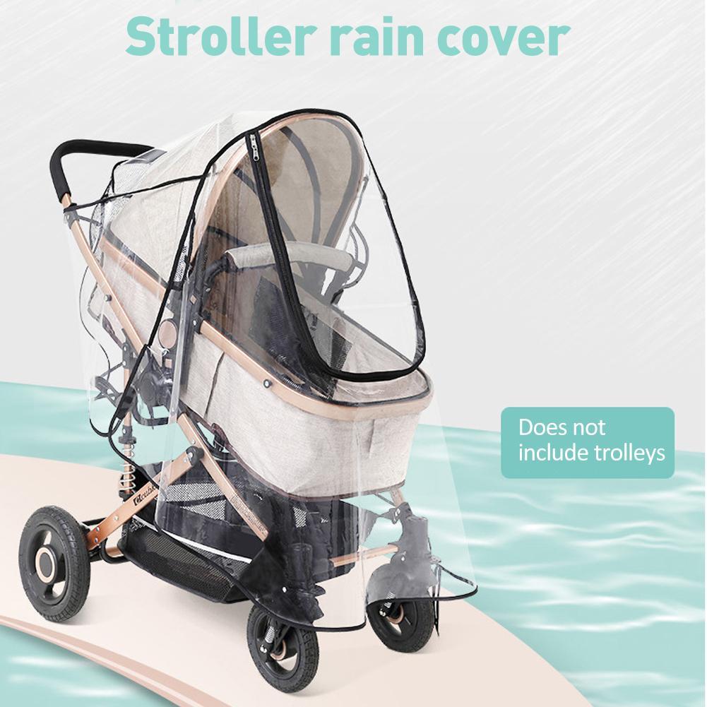 Изображение товара: Универсальный дождевик для детской коляски, всесезонный прозрачный дождевик для каретки, защита от ветра