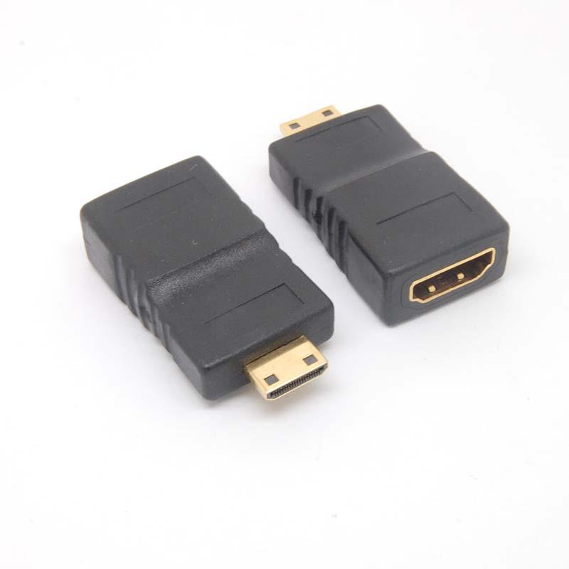 Изображение товара: Переходник Mini HDMI (Type C) штекер-гнездо HDMI (Type A) разъем V1.4 HD TV для ТВ-камеры 1080p
